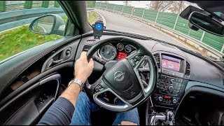 2012 Opel Insignia 20 CDTI BiTurbo 195HP 0100 POV Test Drive 1427 Joe Black [upl. by Lipfert]