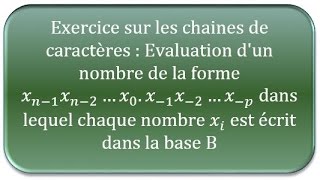 Chaines de caractères en VBA Excel  Conversion dune nombre [upl. by Ainimreh]