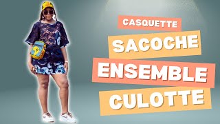 CASQUETTE SACOCHE amp ENSEMBLE CULOTTE AFRITUDE [upl. by Attela]