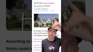 ‼️2025 FHA Loan limits‼️shorts fyp bignews [upl. by Akcemat907]