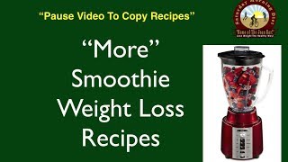 More Weight Loss Smoothies Recipes on JOAN DIET BARS [upl. by Dlanger]