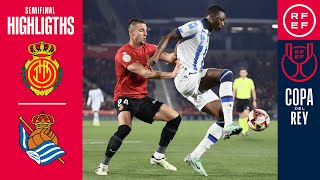 Resumen  RCD Mallorca  00  Real Sociedad  Semifinal Ida [upl. by Lekcim398]