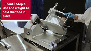 How to Use a Meat Slicer Safely [upl. by Hanshaw964]