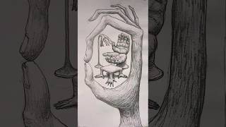 drawing hand art drawinghands howtodraw handsdrawing draw sketch foryou vkart [upl. by Nymassej]