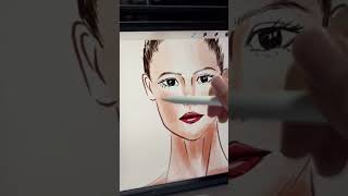 How to draw fashion illustration ✍🏻🎨 fashionillustration [upl. by Jessey821]