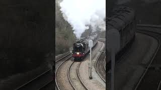 45699 Galatea erupts up Filton bank train mainlinesteam steamtrain [upl. by Aicak107]