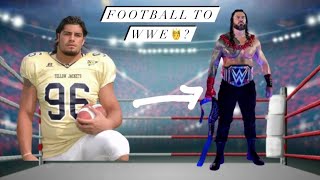 From football 🏈 player to wwe champion the legendary story of Roman reigns [upl. by Alekal681]