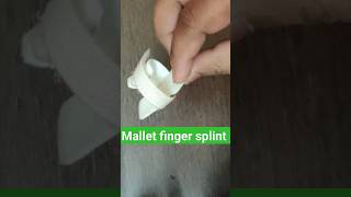 MALLET FINGER SPLINTORTHO SPORTS INJURY sports injury cricket medical fracture [upl. by Enobe]