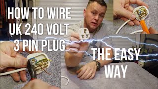 🇬🇧How To Wire A 240 Volt 3 Pin Plug quotThe Easy Wayquot [upl. by Lindner818]