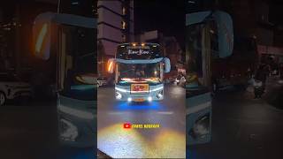 Konvoi Bus Full Strobo Mbois shorts trending busmania basuri telolet [upl. by Okiek]