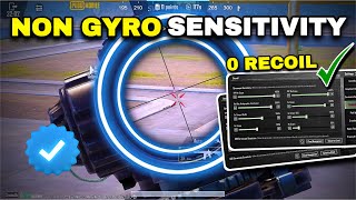 Pubg sensitivity settings no gyro ✅new zero recoil non gyro sensitivitycopy amp use✔️ [upl. by Antin]