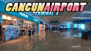 CANCUN AIRPORT Terminal 4 Departures  Cancun  Mexico 4k [upl. by Manville]