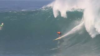 Kelly Slater in big surf at Waimea Bay [upl. by Clark]