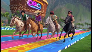 Disney heroes competing horse racing [upl. by Medorra]