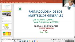 CLASE 10  ANESTESICOS GENERALES Y RELAJANTES MUSCULARES [upl. by Laetitia373]