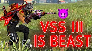 SOLO VS SQUAD  VSS III THE MOST DANGEROUS WEAPON IN FF🔥   HISTORICAL LAST SHRINK IN MY LIFE😫 [upl. by Beesley]