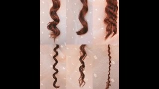 6 Tipuri de Bucle6 Differents ways to curl your hair [upl. by Ardnaz]