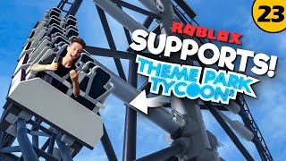 Building Supports for the STAR WARS COASTER  Theme Park Tycoon 2 • 23 [upl. by Saduj]