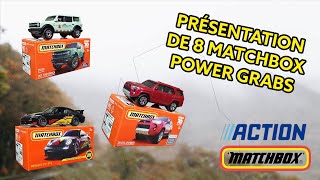 Présentation de 8 Matchbox Power Grabs 2023  LA PORSCHE SUPER CHASE  5 [upl. by Atteyek]