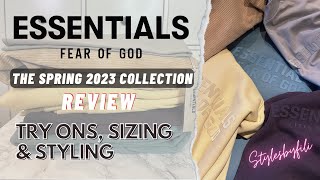 ESSENTIALS The Spring 2023 Collection Review  Sizing Comparisons PLUS Fits Fits and Fits 🥵 [upl. by Marguerita]