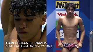 10 Meters Platform Dives of CARLOS DANIEL RAMOS of CUBA 🇨🇺 20212023  Cuban Promissong Diver [upl. by Leiuqese81]