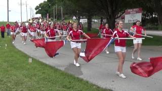 Millard South High School marching band at the Millard Days Parade 1 [upl. by Doraj693]