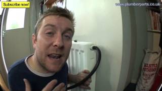 REMOVE AIRLOCK FROM RADIATOR  Plumbing Tips [upl. by Neeron685]