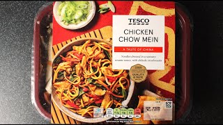 Tesco CHICKEN CHOW MEIN £325  400g  A taste of China  Ready Meal Review [upl. by Nnylyt428]