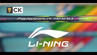 Li Ning Aeronaut 9000D badminton racket review  Speedy doubles racket [upl. by Ayin]