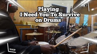 Hezekiah Walker  I Need You To Survive Drums [upl. by Marron]