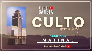 CULTO AO VIVO  Vê se te enxerga  14072024 [upl. by Onia]