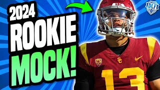 LIVE 2024 Superflex AND 1QB Rookie Mock Drafts  Dynasty Fantasy Football 2024 [upl. by Cooe]