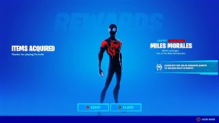 Fortnite Miles Morales SpiderMan Skin [upl. by Tnomad]