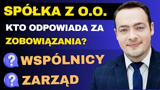 Odpowiedzialność w sp z oo Jak ograniczyć ryzyko biznesowe  Prawnik Wyjaśnia [upl. by Flyn]