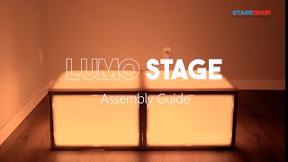 ProX Lumo Acrylic Stage 2x2 Square Assembly Guide  StageDrop [upl. by Brinna]