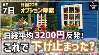 【日経225オプション考察】87 日経平均 3200円反発！ これで下げ止まったのかを考察！ [upl. by Assi]