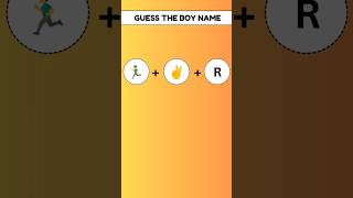 Guess Boy Name 👨  quiz testyourknowledge shorts brainteaser [upl. by Reviere]