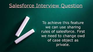 Salesforce Interview Question 7  Sharing Rule [upl. by Yaned930]