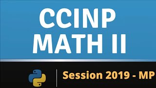 CCINP 2019 Math II Exercice 01 [upl. by Maximilien724]