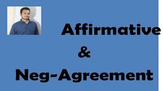 Affirmative amp negative agreement [upl. by Jamila]