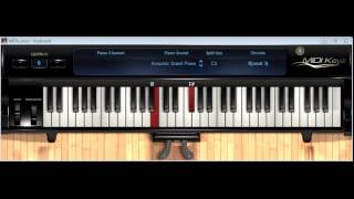 Todos unidos  Tutorial de piano Miel San Marcos Proezas [upl. by Elehcim]