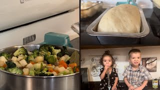 Homemade Cooking In My Tiny Kitchen  Trying To Cook While Pregnant [upl. by Atinomar]