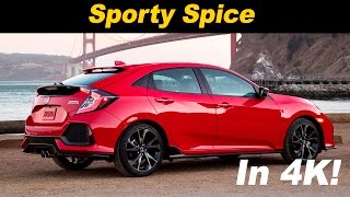 2017 Honda Civic Sport Hatchback Review and Road Test  Detailed in 4K UHD [upl. by Wyndham]