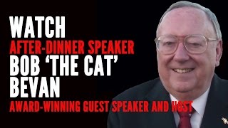 Bob The Cat Bevan MBE  AwardWinning AfterDinner Speaker [upl. by Nance364]