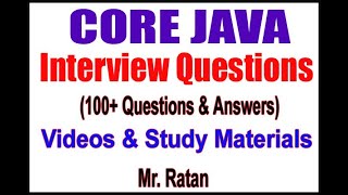 Core Java Interview  Q80 What’s the difference between class lock and object lock  by Ratan [upl. by Aisha104]