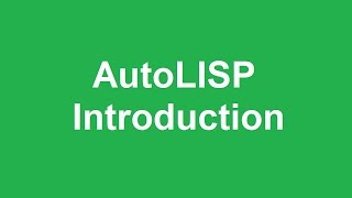 How to write AutoLISP programs [upl. by Haiasi451]