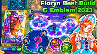 FLORYN BEST BUILD amp EMBLEM 2023🌸New Update🔥Sanrio Fluffy Dream Gameplay💖 [upl. by Ahserak480]