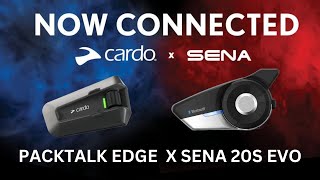 Cardo PackTalk Edge amp Sena 20S Evo Connectivity [upl. by Noteek686]