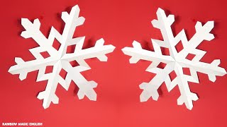 DIY Fiocchi di neve con la carta  DIY Paper Snowflakes [upl. by Annoya]