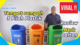 Riview  Tong sampah 3 warna I Tempat sampah pilah Plastik yang kuat dan anti pecah [upl. by Wilek]